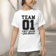 Team 1st Grade All-Stars Back To School Sports Jersey Graphic Toddler T-Shirt