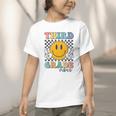 Third Grade Vibes Retro Smile Back To School 3rd Grade Team Graphic Toddler T-Shirt