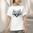 Wolves Baseball Back To School Spirit Graphic Toddler T-Shirt