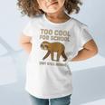 Too Cool For School Sloth Back To School Boys Joke Graphic Toddler T-Shirt Too Cool For School Sloth Back To School Boys Joke Graphic Toddler T-Shirt