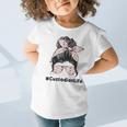 Custodian Life Messy Bun Hair Glasses Leopard Back To School Graphic Toddler T-Shirt Custodian Life Messy Bun Hair Glasses Leopard Back To School Graphic Toddler T-Shirt