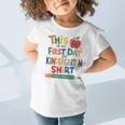 This Is My First Day Of Kindergarten Shirt Back To School Graphic Toddler T-Shirt