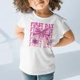 First Day Of School Girls Coquette Bow Back To School Performance Graphic Toddler T-Shirt First Day Of School Girls Coquette Bow Back To School Performance Graphic Toddler T-Shirt