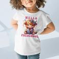 Hello Preschool Cute Highland Cow Lover Back To School Graphic Toddler T-Shirt Hello Preschool Cute Highland Cow Lover Back To School Graphic Toddler T-Shirt