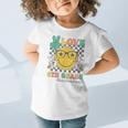 Peace Love 6th Grade Cute Smile Face Back To School Girls Graphic Toddler T-Shirt