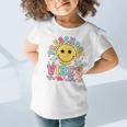 Preschool Vibes Smile Face Back To School Kinder Girls Kids Graphic Toddler T-Shirt