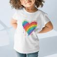 Rainbow Pencil Heart Back To School Creative Graphic Toddler T-Shirt
