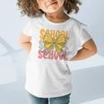 School Nurse Groovy Coquette Bow Cute Back To School Graphic Toddler T-Shirt School Nurse Groovy Coquette Bow Cute Back To School Graphic Toddler T-Shirt