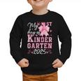 My 1st Day Of Kindergarten 2025 Back To School Girls Graphic Toddler Sweatshirt My 1st Day Of Kindergarten 2025 Back To School Girls Graphic Toddler Sweatshirt