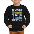 1st Grade Back To School Baseball Drip Ice Cream Game On Graphic Toddler Sweatshirt