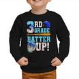 3rd Grade Back To School Baseball Drip Ice Cream Batter Up Graphic Toddler Sweatshirt