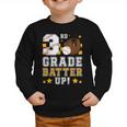 3rd Grade Batter Up Baseball First Day Back To School Graphic Toddler Sweatshirt 3rd Grade Batter Up Baseball First Day Back To School Graphic Toddler Sweatshirt