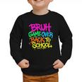 Back To School Bruh Game Over Gaming Boys Graphic Toddler Sweatshirt