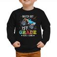 Back To School First Grade Here I Come For Boy Kids Truck Graphic Toddler Sweatshirt
