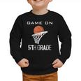 Back To School Game On 5th Grade Basketball Kids Graphic Toddler Sweatshirt