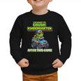 Back To School Kindergarten Retro Monster Truck Dinosaur Boy Graphic Toddler Sweatshirt