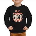 Back To School Retro Apple PRE-K Classroom Graphic Toddler Sweatshirt Back To School Retro Apple PRE-K Classroom Graphic Toddler Sweatshirt
