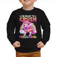 Back To School Unicorn Girls I'm Ready To Crush Preschool Graphic Toddler Sweatshirt