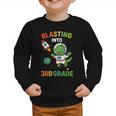 Blasting Into 3rd Grade Dinosaur Astronaut Back To School Graphic Toddler Sweatshirt Blasting Into 3rd Grade Dinosaur Astronaut Back To School Graphic Toddler Sweatshirt