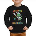 Blasting Into Kindergarten Dinosaur Astronaut Back To School Graphic Toddler Sweatshirt Blasting Into Kindergarten Dinosaur Astronaut Back To School Graphic Toddler Sweatshirt