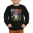 Bruh We Back Raccoon Back To School Graphic Toddler Sweatshirt Bruh We Back Raccoon Back To School Graphic Toddler Sweatshirt