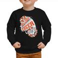 Bulldogs Cheerleading Back To School Cheer Team Orange Graphic Toddler Sweatshirt