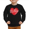 Bulldogs Heart Back To School Spirit R Graphic Toddler Sweatshirt
