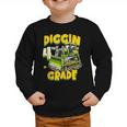 Diggin 4th Grade Bulldozer Back To School Graphic Toddler Sweatshirt