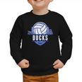 Ducks Volleyball Back To School Spirit B Graphic Toddler Sweatshirt Ducks Volleyball Back To School Spirit B Graphic Toddler Sweatshirt
