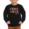 Fine Arts Squad Boho Cute Back To School Fine Arts Graphic Toddler Sweatshirt