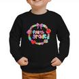 First Day Of 4th Grade Friendship Bracelet Back To School Graphic Toddler Sweatshirt