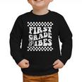 First Day Of First Grade Vibes Girls Back To School Boys Graphic Toddler Sweatshirt First Day Of First Grade Vibes Girls Back To School Boys Graphic Toddler Sweatshirt