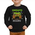 First Day Of Kindergarten Level Begins Back To School Graphic Toddler Sweatshirt First Day Of Kindergarten Level Begins Back To School Graphic Toddler Sweatshirt