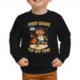 First Grade Basketball Back To School Slam Dunk Style Graphic Toddler Sweatshirt