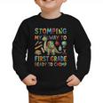 First Grade Graduation Dinosaur Dino Back To School Student Graphic Toddler Sweatshirt First Grade Graduation Dinosaur Dino Back To School Student Graphic Toddler Sweatshirt