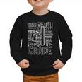 Fourth 4th Grade Typography Back To School Graphic Toddler Sweatshirt Fourth 4th Grade Typography Back To School Graphic Toddler Sweatshirt