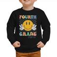 Fourth Grade Vibes Retro Smile Back To School 4th Grade Team Graphic Toddler Sweatshirt Fourth Grade Vibes Retro Smile Back To School 4th Grade Team Graphic Toddler Sweatshirt