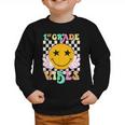 Girls 1st Grade Vibes Smile Face Back To School 1st Grade Graphic Toddler Sweatshirt Girls 1st Grade Vibes Smile Face Back To School 1st Grade Graphic Toddler Sweatshirt