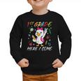 Girls Goose 1st Grade Here I Come Back To School Kids Graphic Toddler Sweatshirt Girls Goose 1st Grade Here I Come Back To School Kids Graphic Toddler Sweatshirt
