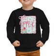 Girls Pre-K Coquette Bow Pink Preppy Back To School Graphic Toddler Sweatshirt