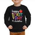 Happy First Day Let's Do This Welcome Back To School Tie Dye Graphic Toddler Sweatshirt Happy First Day Let's Do This Welcome Back To School Tie Dye Graphic Toddler Sweatshirt