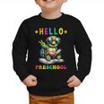 Hello Turtle Lovers From Back To School For Boys And Girls Graphic Toddler Sweatshirt Hello Turtle Lovers From Back To School For Boys And Girls Graphic Toddler Sweatshirt