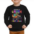 I'm Ready To Crush First Grade Dinosaur Truck Back To School Graphic Toddler Sweatshirt I'm Ready To Crush First Grade Dinosaur Truck Back To School Graphic Toddler Sweatshirt
