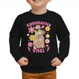 Kindergarten Vibes Groovy Kindergarten Back To School Frog Graphic Toddler Sweatshirt Kindergarten Vibes Groovy Kindergarten Back To School Frog Graphic Toddler Sweatshirt