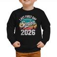 My Last First Day Senior 2026 Vintage Back To School Graphic Toddler Sweatshirt