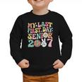 My Last First Day Senior 2027 Back To School Class Of 2027 Graphic Toddler Sweatshirt My Last First Day Senior 2027 Back To School Class Of 2027 Graphic Toddler Sweatshirt
