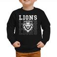 Lions School Spirit Fan Team Back To School Graphic Toddler Sweatshirt Lions School Spirit Fan Team Back To School Graphic Toddler Sweatshirt