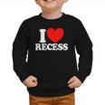 I Love Recess Red Heart Back To School Kids Recess Graphic Toddler Sweatshirt