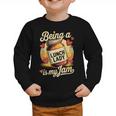 Being a Lunch Lady Is My Jam Retro Jam Jar Back To School Graphic Toddler Sweatshirt