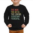 Man Myth The Legend Assistant Principal Dad Back To School Graphic Toddler Sweatshirt